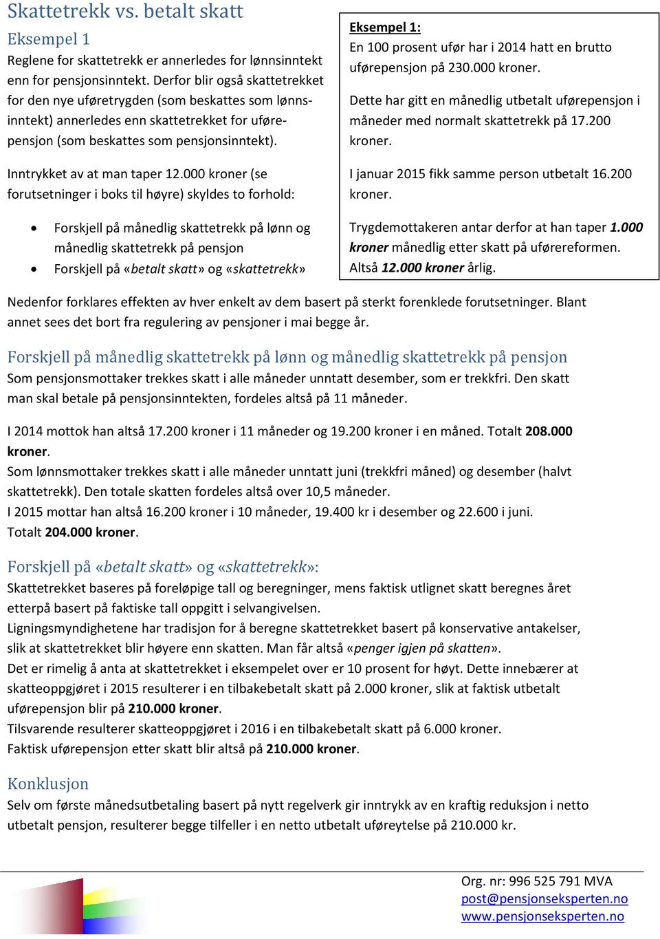 Inntrykket av at man taper 12.