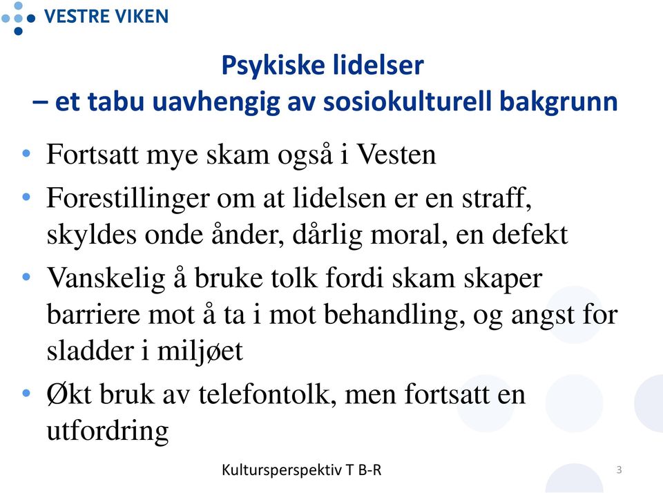 moral, en defekt Vanskelig å bruke tolk fordi skam skaper barriere mot å ta i mot