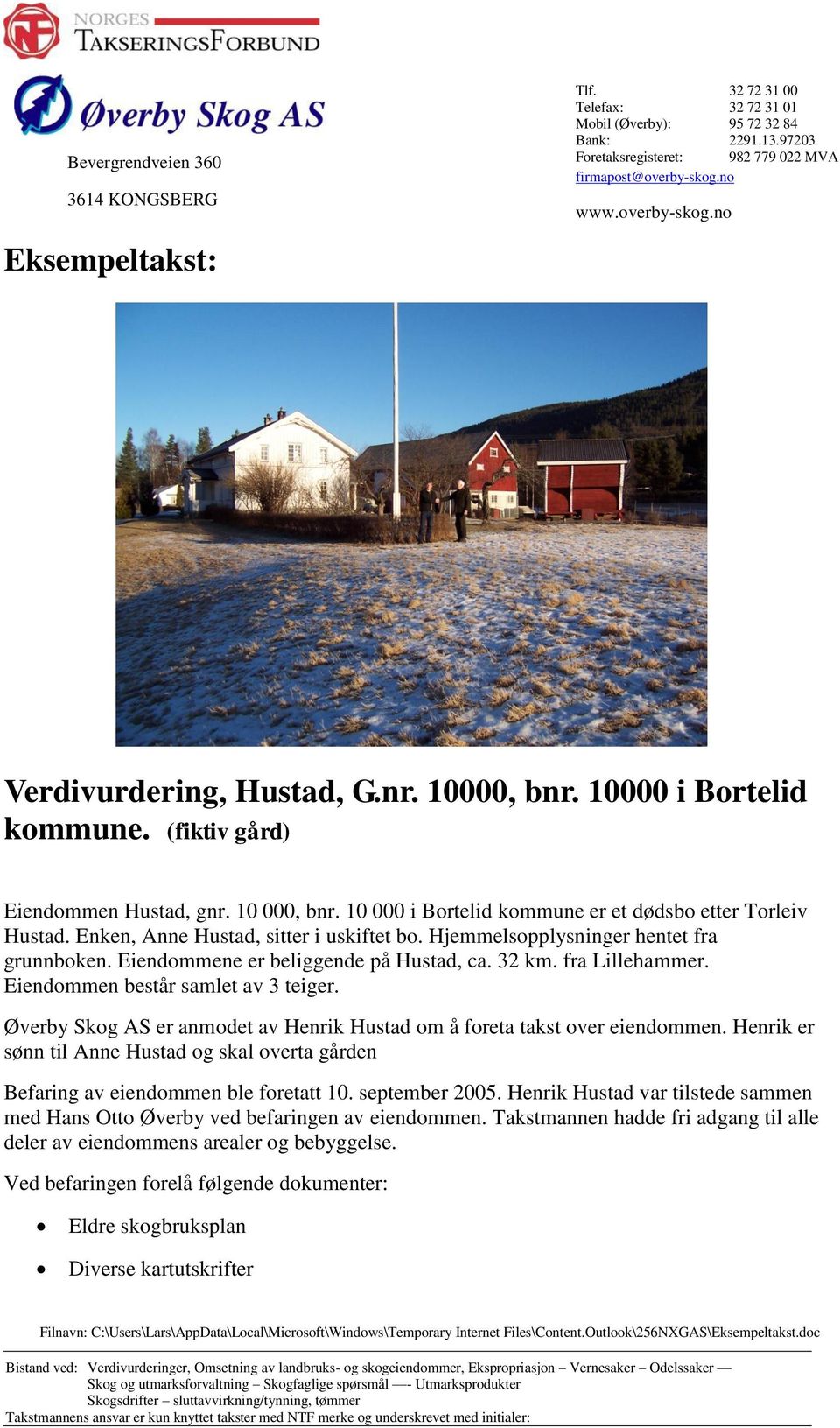 10 000 i Bortelid kommune er et dødsbo etter Torleiv Hustad. Enken, Anne Hustad, sitter i uskiftet bo. Hjemmelsopplysninger hentet fra grunnboken. Eiendommene er beliggende på Hustad, ca. 32 km.