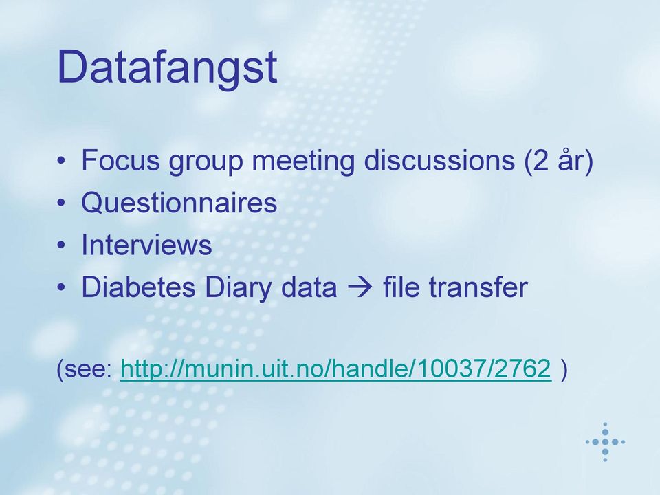 Interviews Diabetes Diary data file