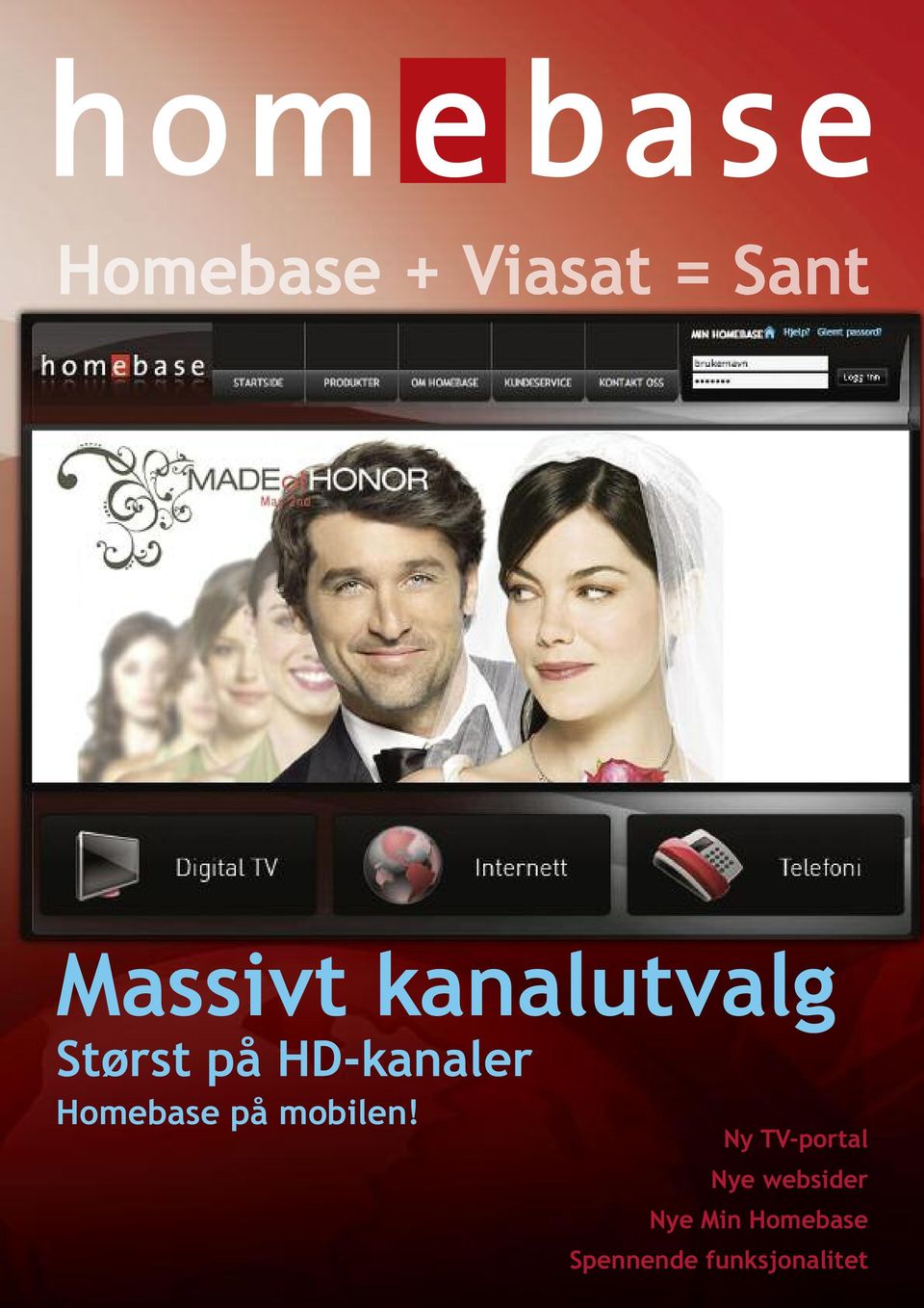 Ny TV-portal Nye websider Nye