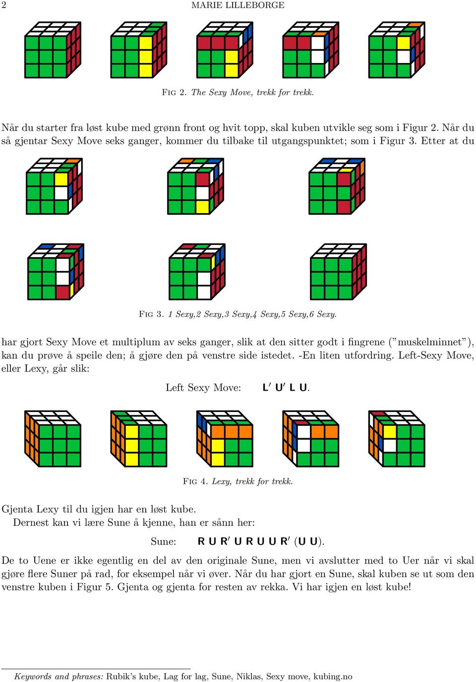 KUBEKURS: HVORDAN LØSE RUBIKS KUBE? By Norges Kubeforbund / Marie  Lilleborge - PDF Free Download