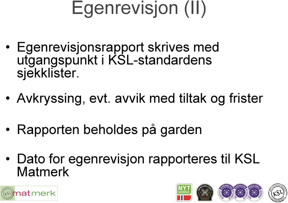 Avkryssing, evt.