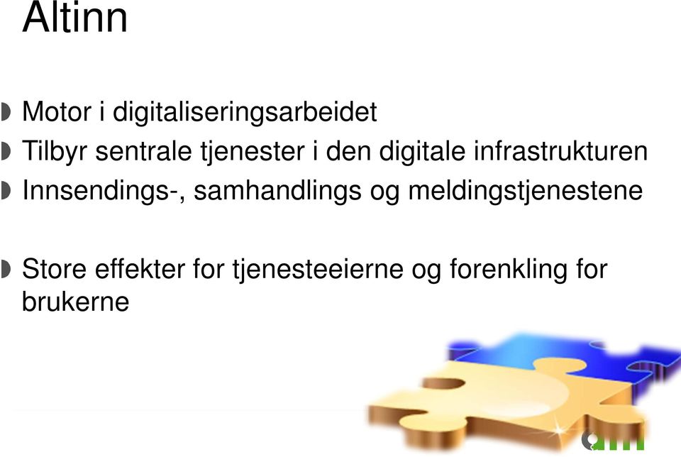 Innsendings-, samhandlings og meldingstjenestene