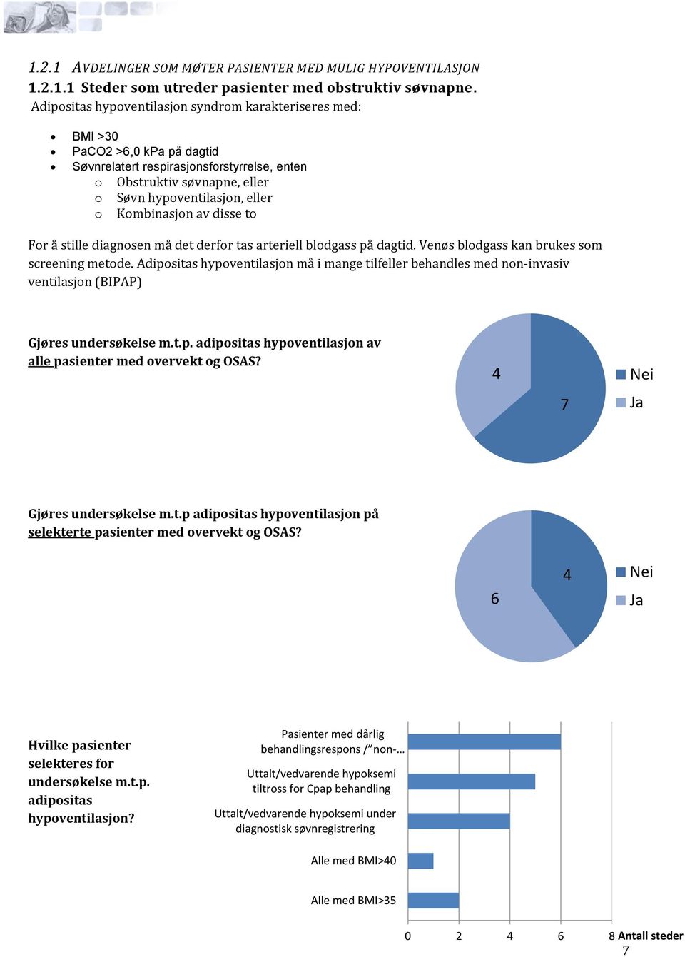 Kombinasjon av disse to For å stille diagnosen må det derfor tas arteriell på dagtid. Venøs kan brukes som screening metode.