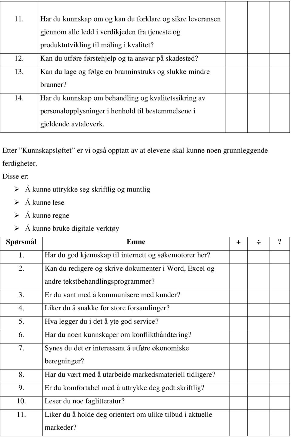 Har du kunnskap om behandling og kvalitetssikring av personalopplysninger i henhold til bestemmelsene i gjeldende avtaleverk.