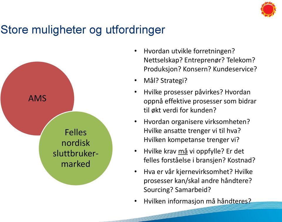 Hvordan organisere virksomheten? Hvilke ansatte trenger vi til hva? Hvilken kompetanse trenger vi? Hvilke krav må vi oppfylle?