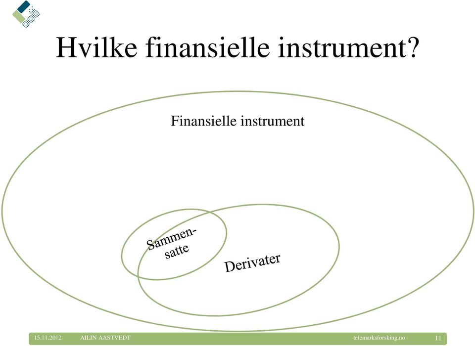 Finansielle instrument