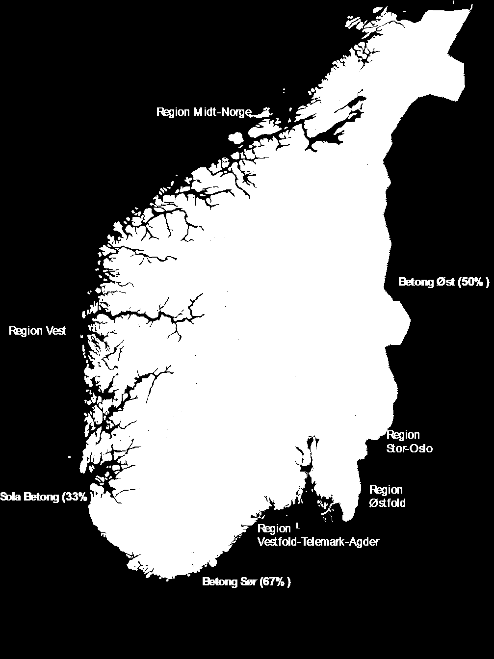 Nøkkeltall, NorBetong Omsetning 1015 mill kr.