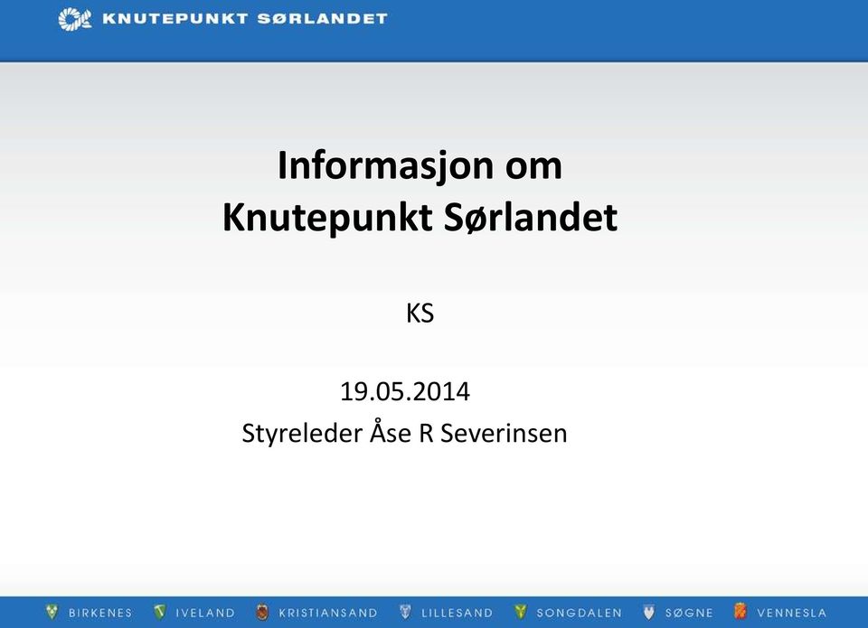 Sørlandet KS 19.05.