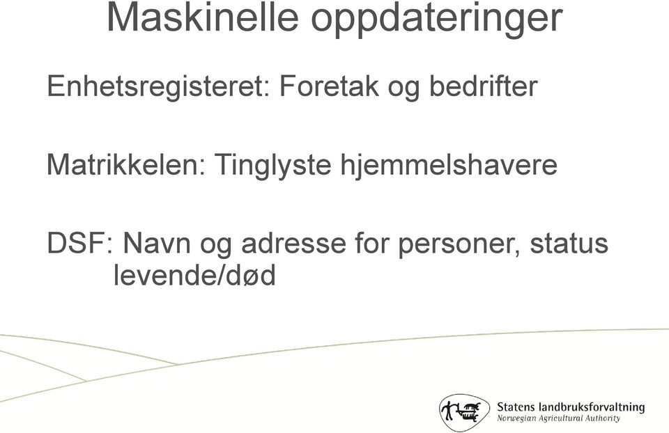 Matrikkelen: Tinglyste hjemmelshavere