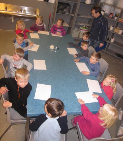 Informasjon fra Askeladden april 2014. Popcorngruppa: På Flatefjellet fikk barna i oppgave sammen med studentene å bygge dyrehager av naturmateriale. Når de ble ferdige, ble resultatet tegnet.