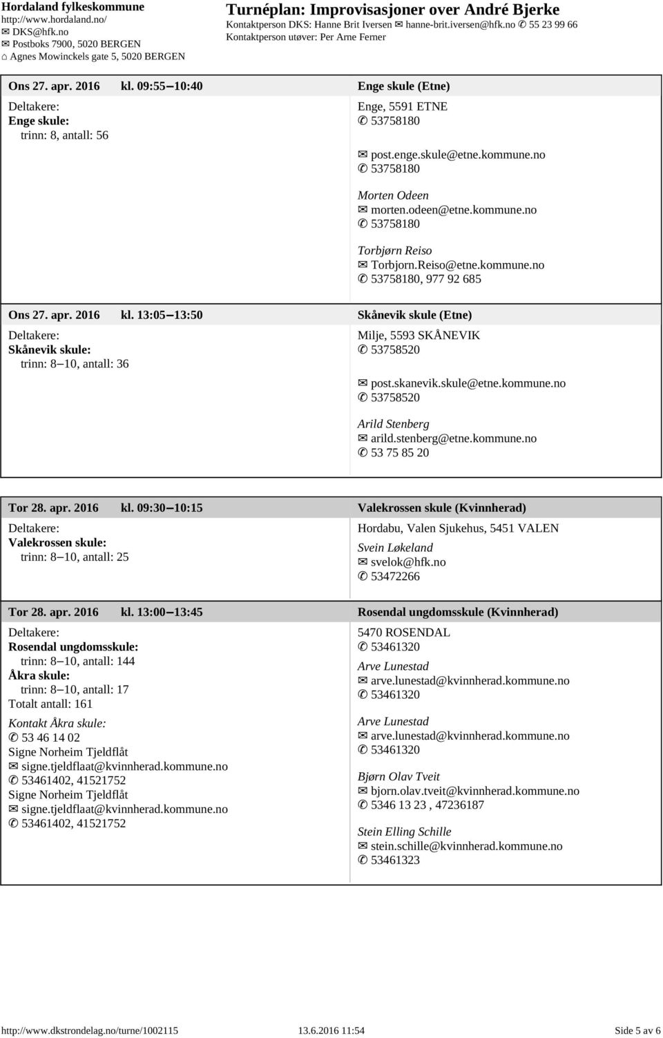 13:05 6 7 6 3 6 713:50 Sk 0 2nevik skule (Etne) Sk 0 2nevik skule: trinn: 8 6 7 6 3 6 710, antall: 36 Milje, 5593 SK 0 3NEVIK 7Ό4 53758520 7Ό7 post.skanevik.skule@etne.kommune.