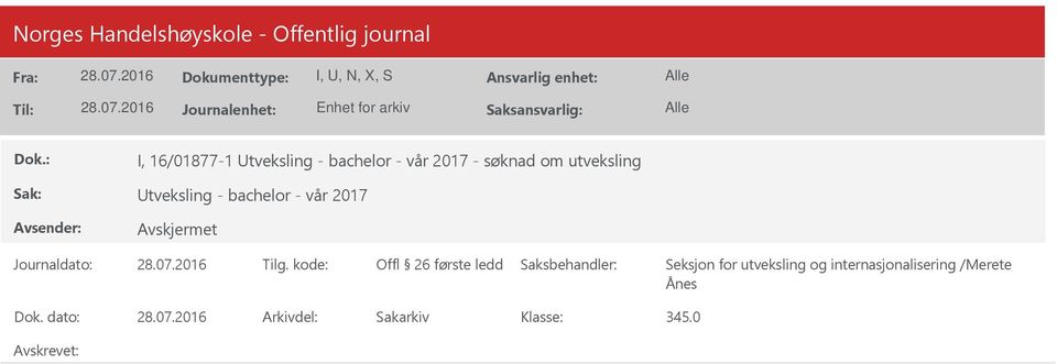 utveksling tveksling - bachelor -