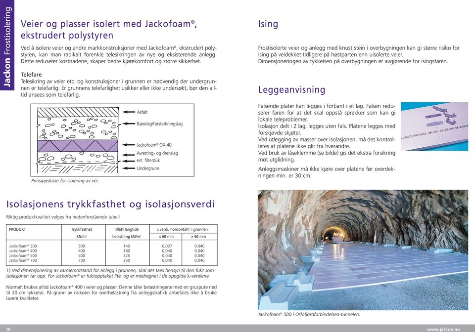 og konstruksjoner i grunnen er nødvendig der undergrunnen er telefarlig. Er grunnens telefarlighet usikker eller ikke undersøkt, bør den alltid ansees som telefarlig.