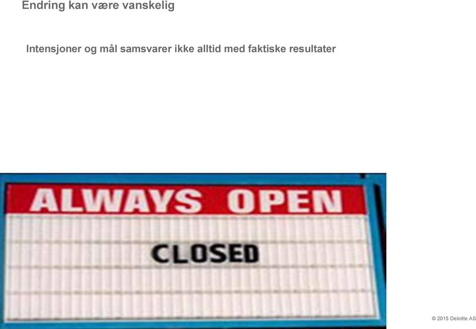 og mål samsvarer ikke