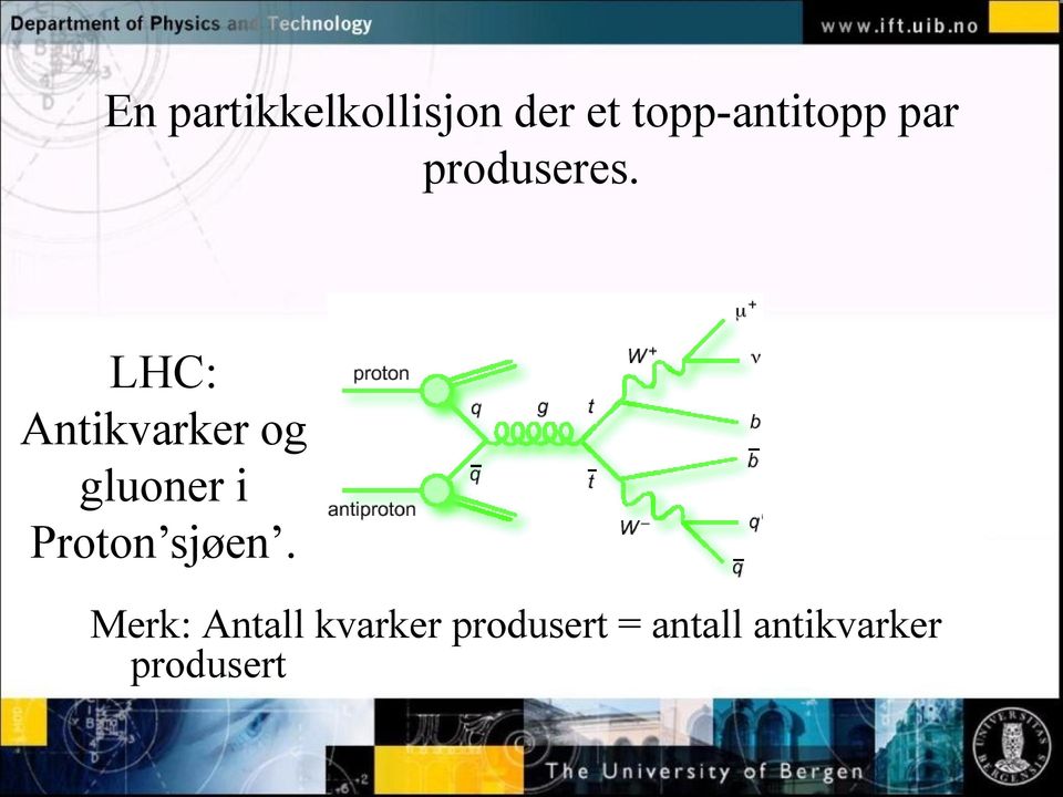 LHC: Antikvarker og gluoner i Proton