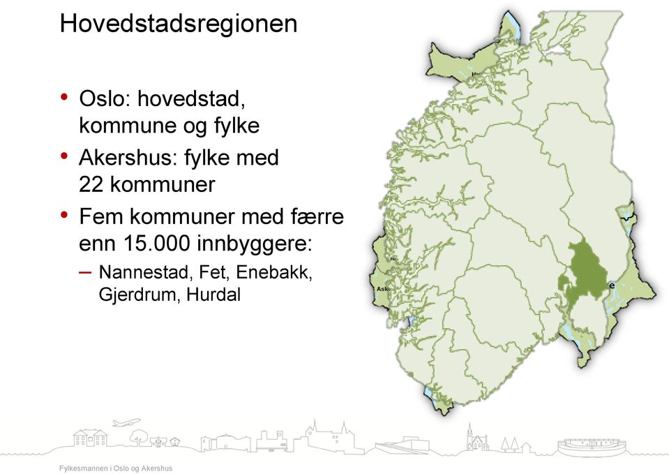 kommuner med færre enn 15.