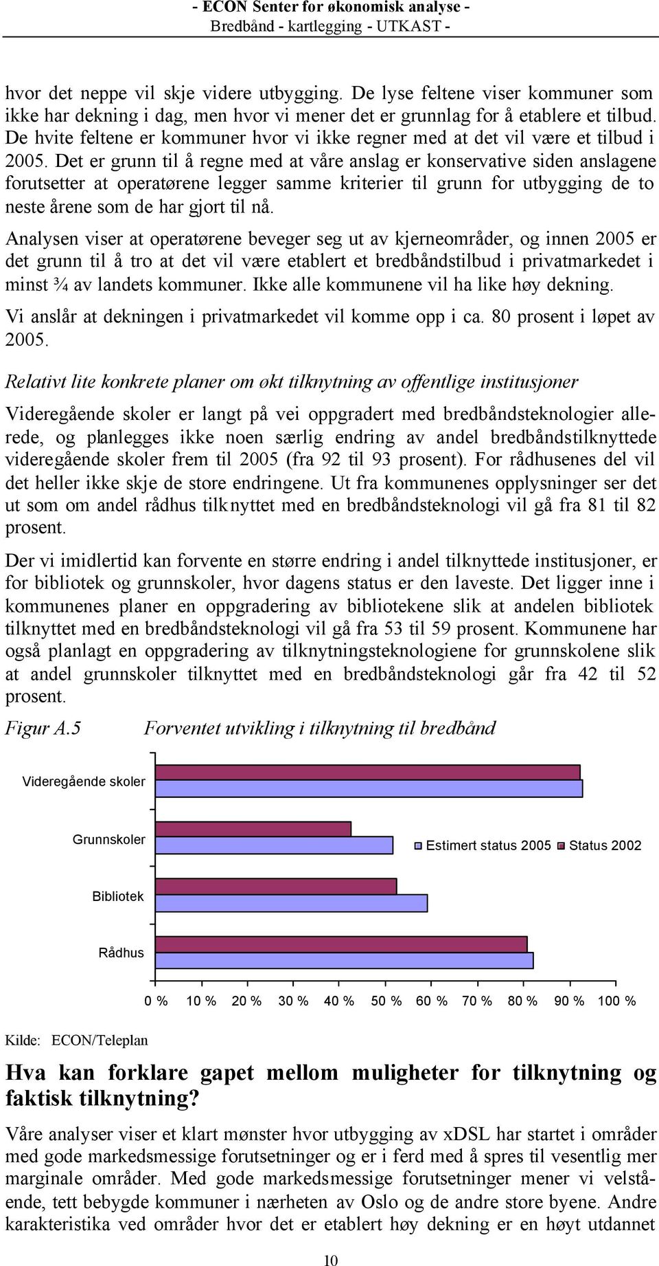 Det er grunn til å regne med at våre anslag er konservative siden anslagene forutsetter at operatørene legger samme kriterier til grunn for utbygging de to neste årene som de har gjort til nå.