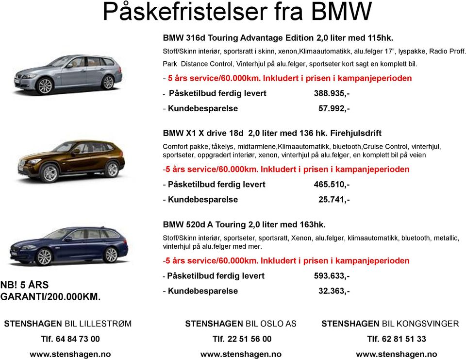 935,- - Kundebesparelse 57.992,- BMW X1 X drive 18d 2,0 liter med 136 hk.