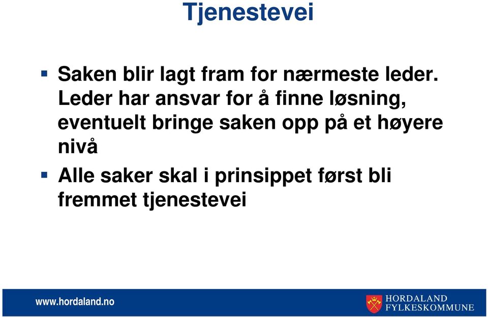 Leder har ansvar for å finne løsning, eventuelt