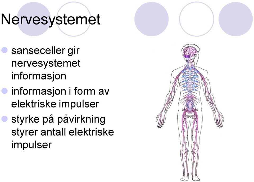 i form av elektriske impulser styrke