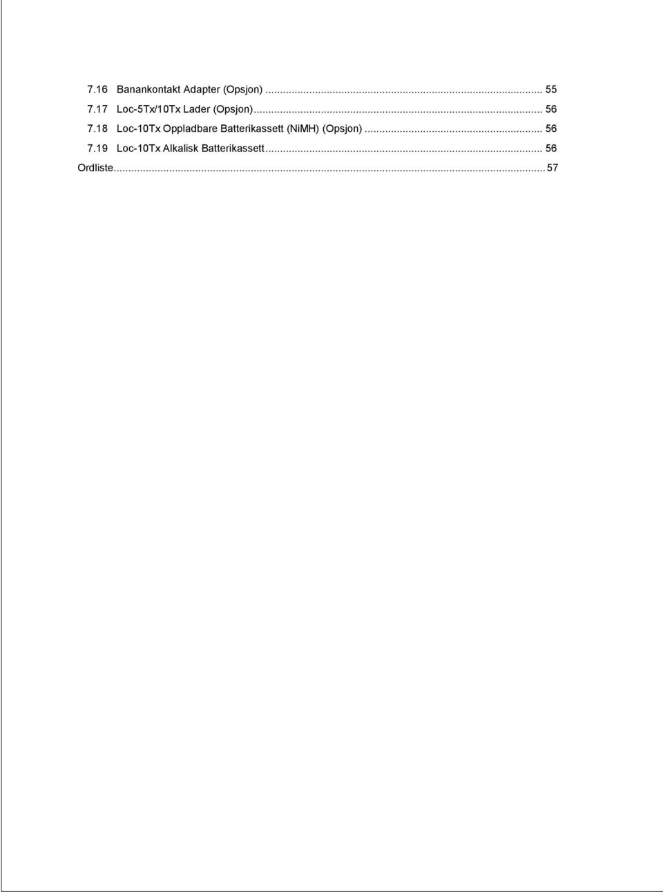 18 Loc-10Tx Oppladbare Batterikassett (NiMH)