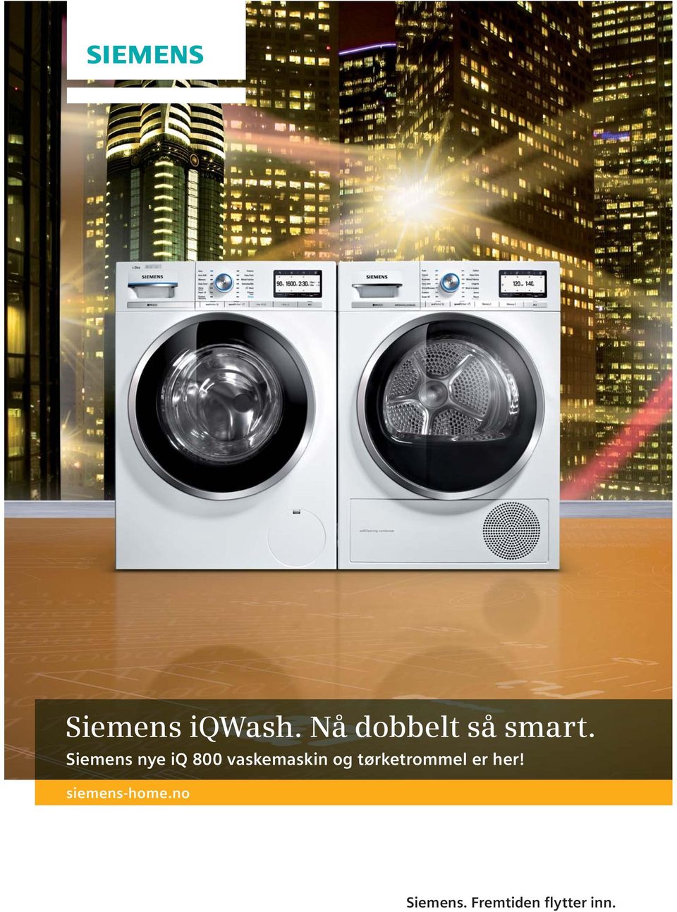 Siemens nye iq 800 vaskemaskin og