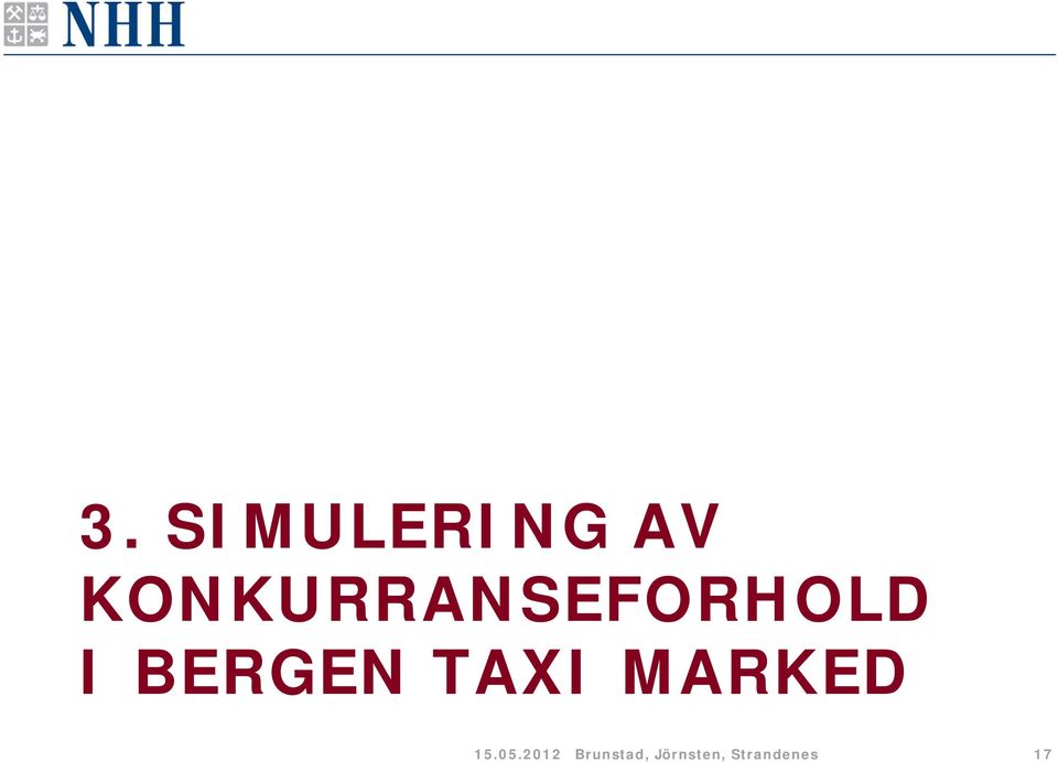 BERGEN TAXI MARKED 15.05.