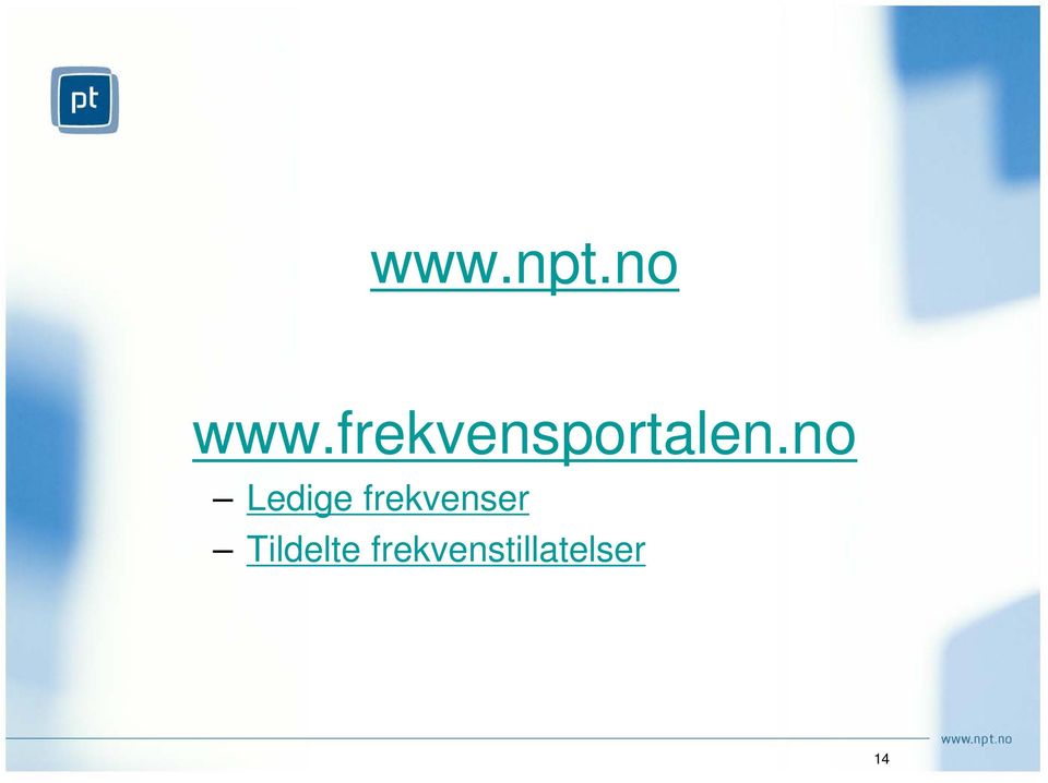 no Ledige frekvenser