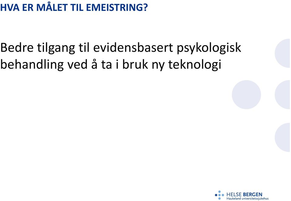 evidensbasert psykologisk