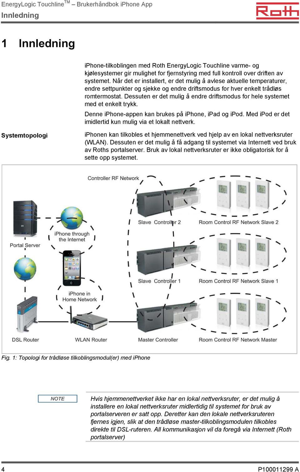 Dessuten er det mulig å endre driftsmodus for hele systemet med et enkelt trykk. Denne iphone-appen kan brukes på iphone, ipad og ipod. Med ipod er det imidlertid kun mulig via et lokalt nettverk.