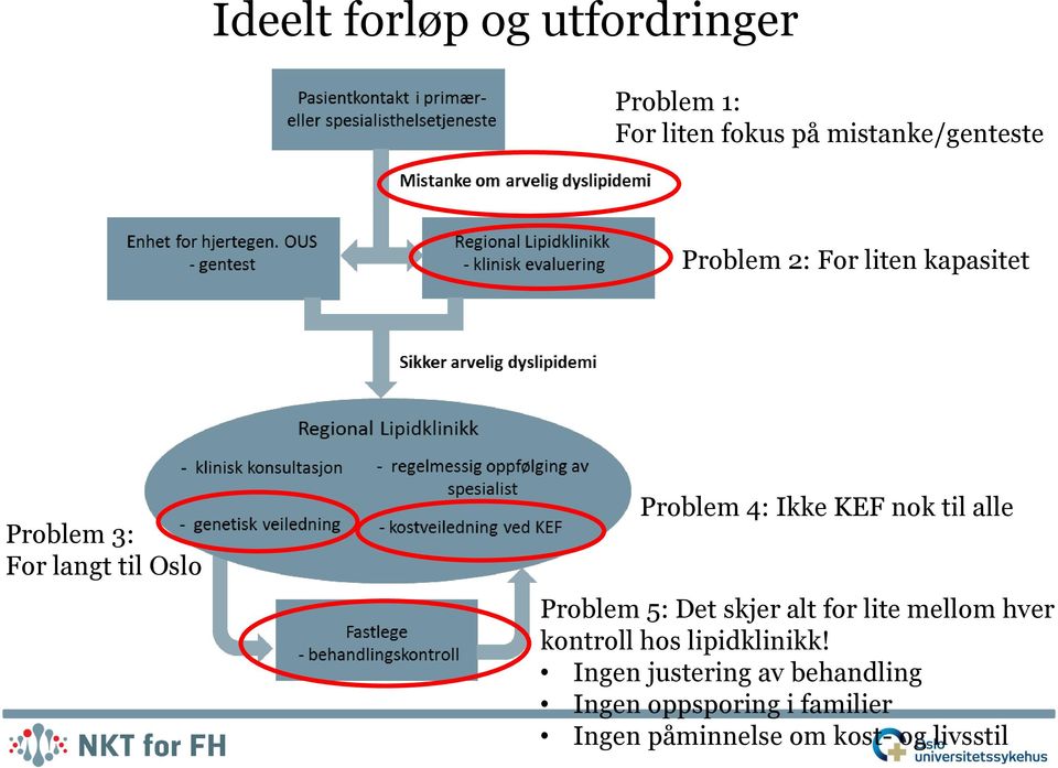 til alle Problem 5: Det skjer alt for lite mellom hver kontroll hos lipidklinikk!