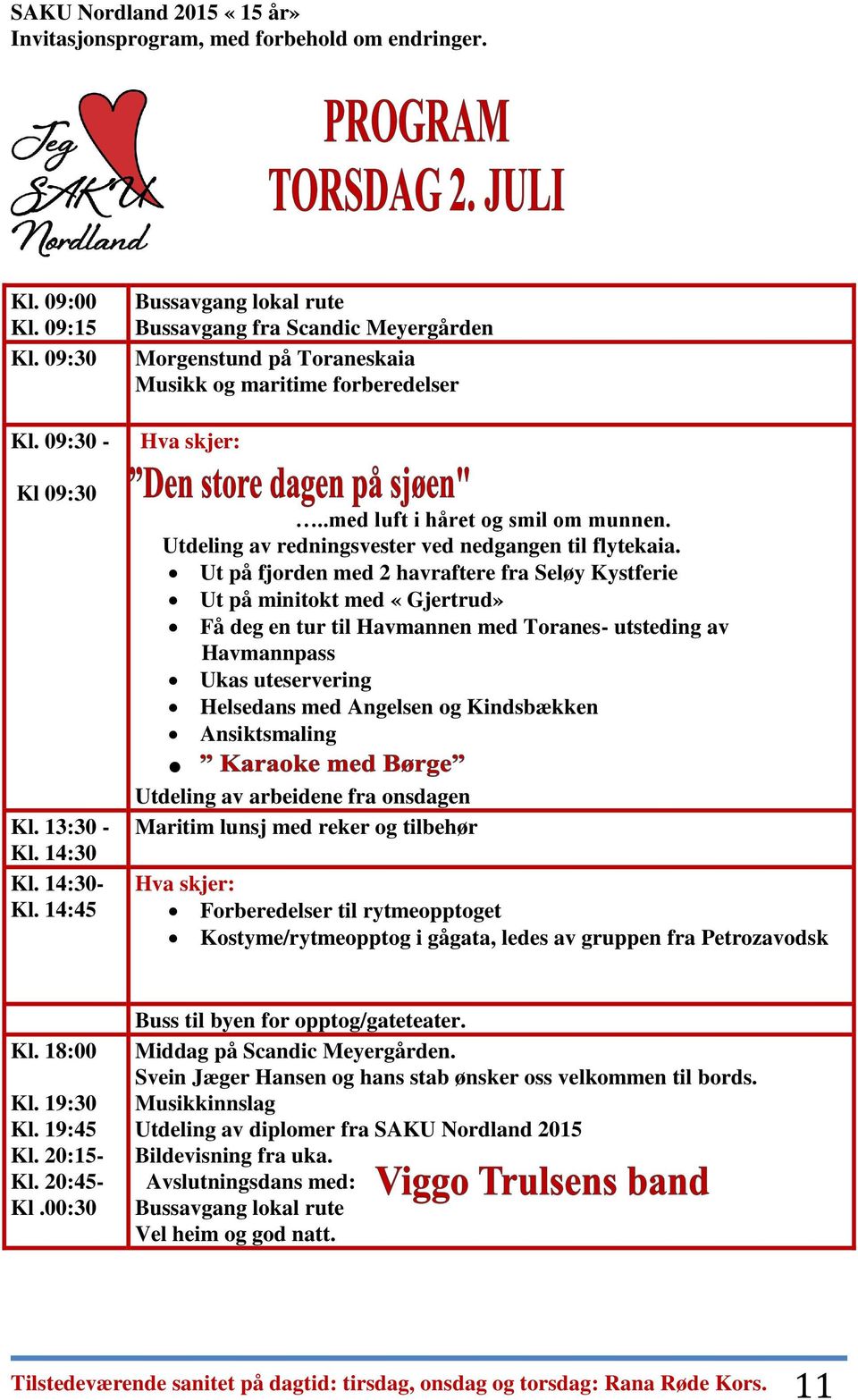 Utdeling av redningsvester ved nedgangen til flytekaia.