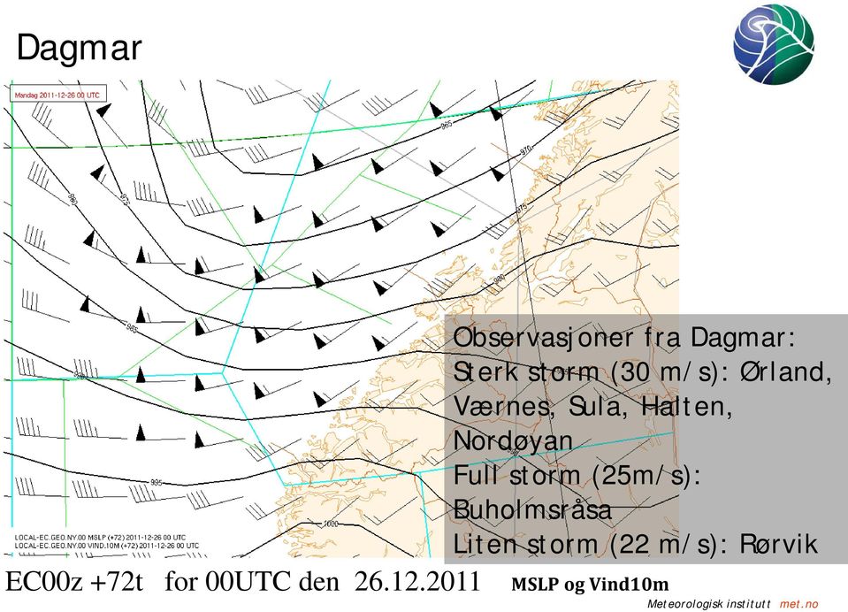 storm (25m/s): Buholmsråsa Liten storm (22 m/s):