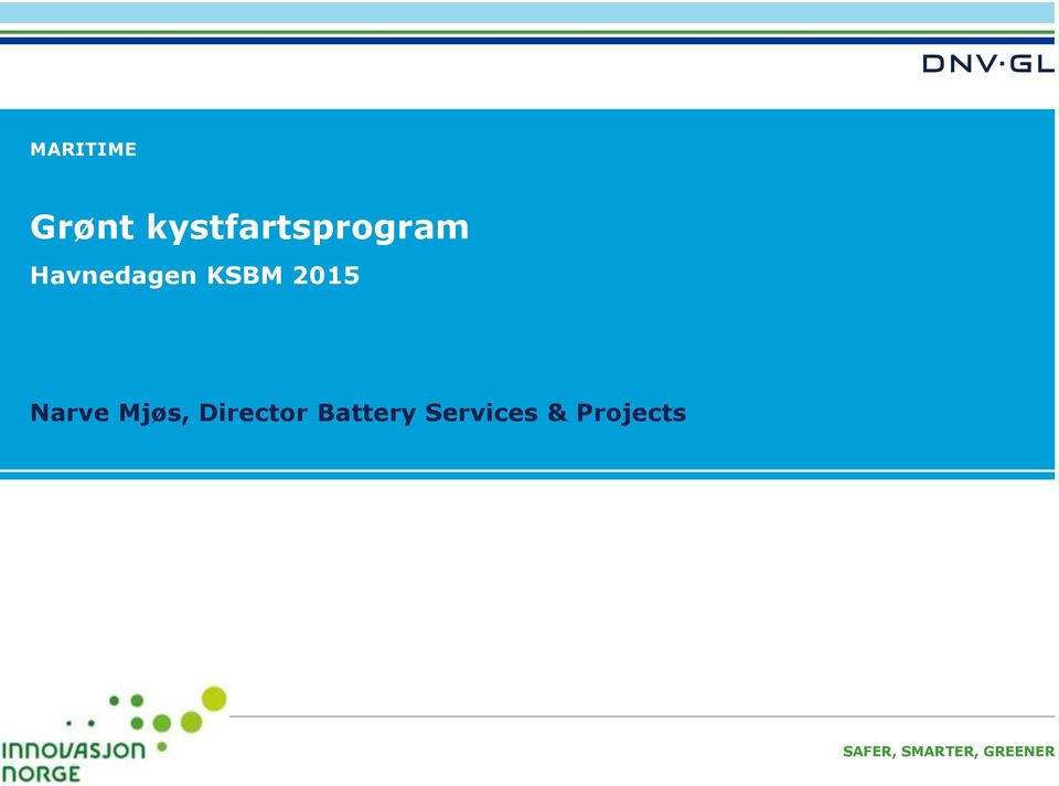 Mjøs, Director Battery Services