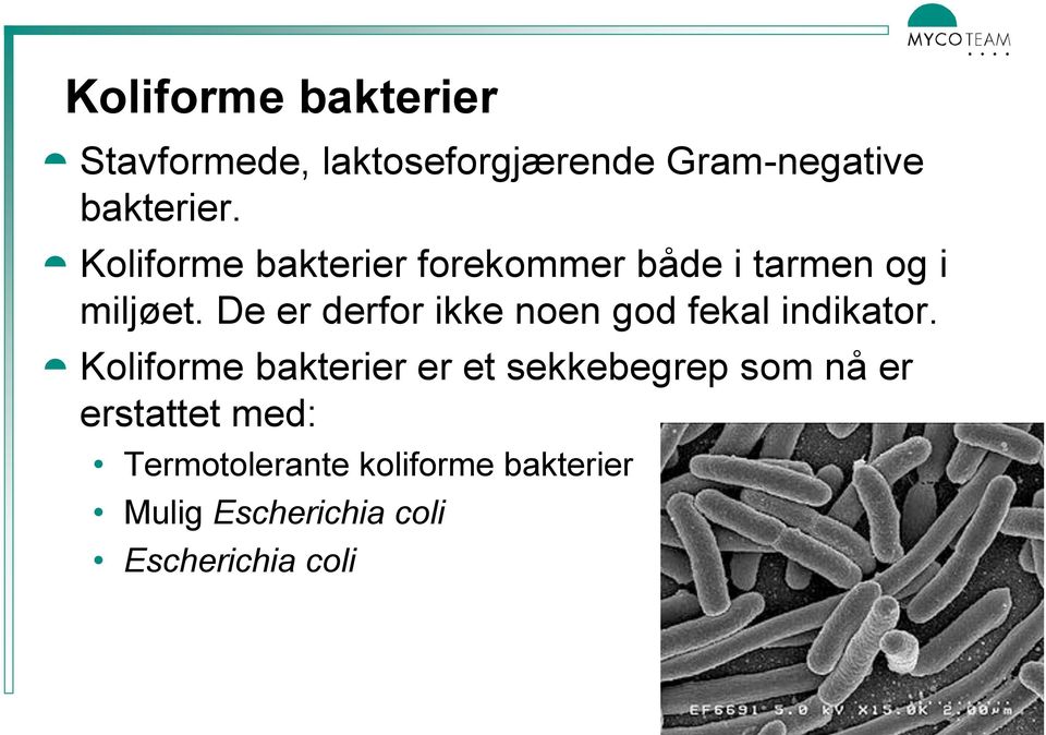 De er derfor ikke noen god fekal indikator.