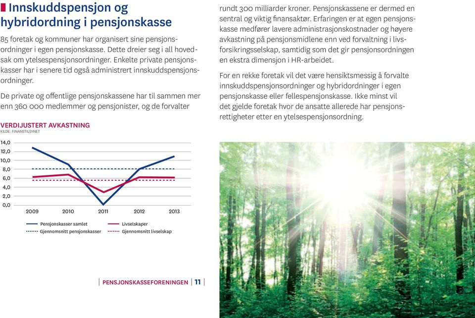 De private og offentlige pensjonskassene har til sammen mer enn 360 000 medlemmer og pensjonister, og de forvalter verdijustert avkastning kilde: finanstilsynet rundt 300 milliarder kroner.