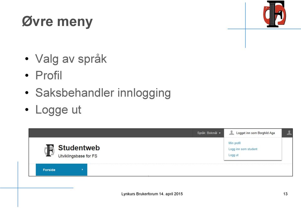 innlogging Logge ut