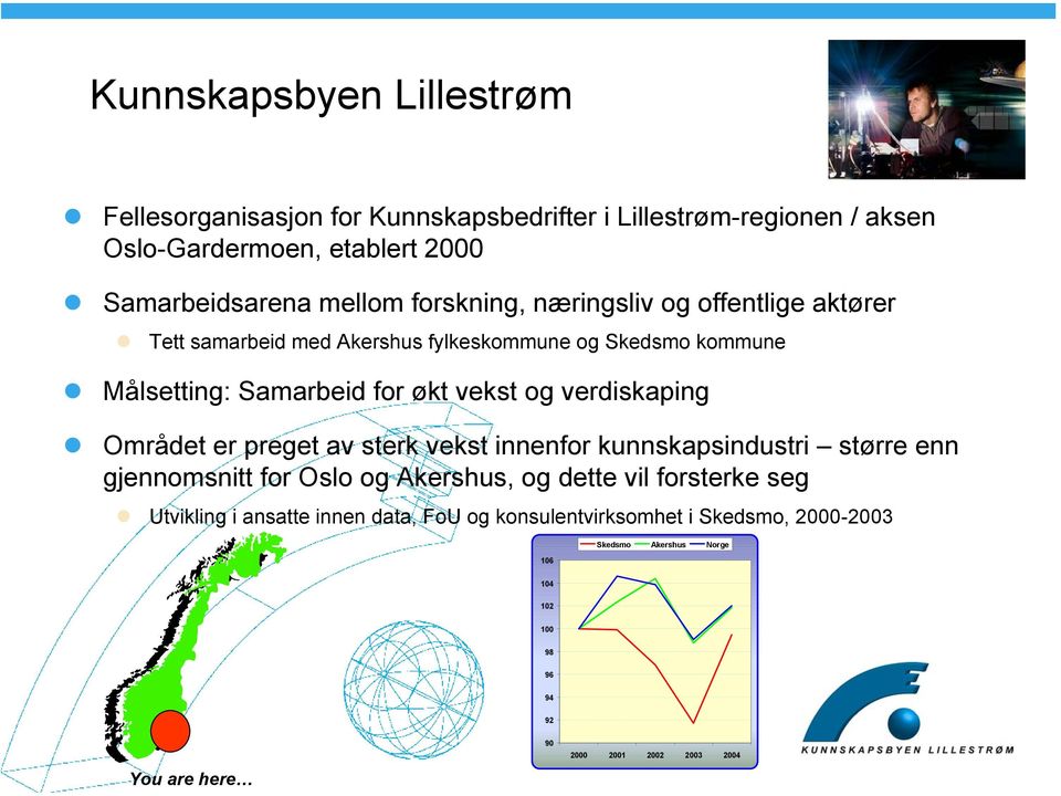 verdiskaping Området er preget av sterk vekst innenfor kunnskapsindustri større enn gjennomsnitt for Oslo og Akershus, og dette vil forsterke seg