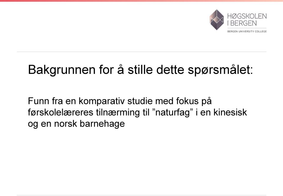 studie med fokus på førskolelæreres