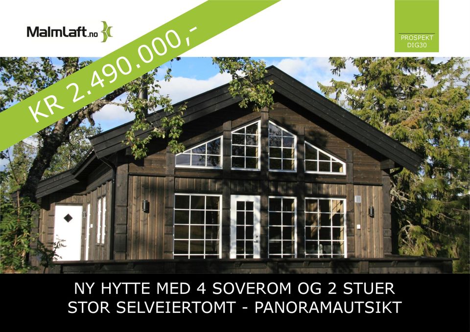 HYTTE MED 4 SOVEROM OG 2