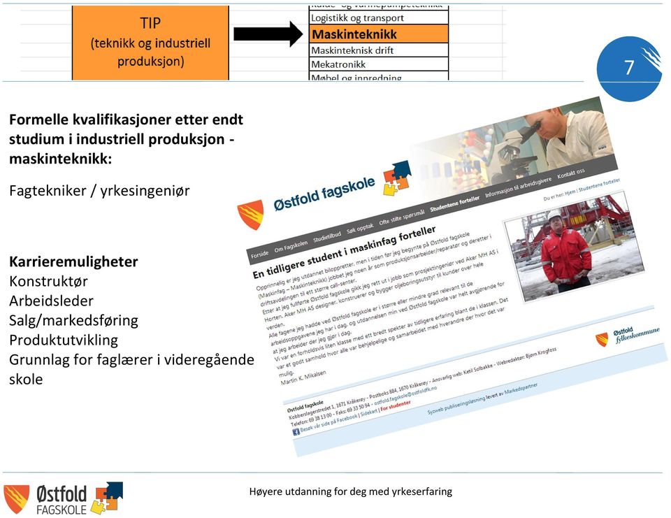 Karrieremuligheter Konstruktør Arbeidsleder