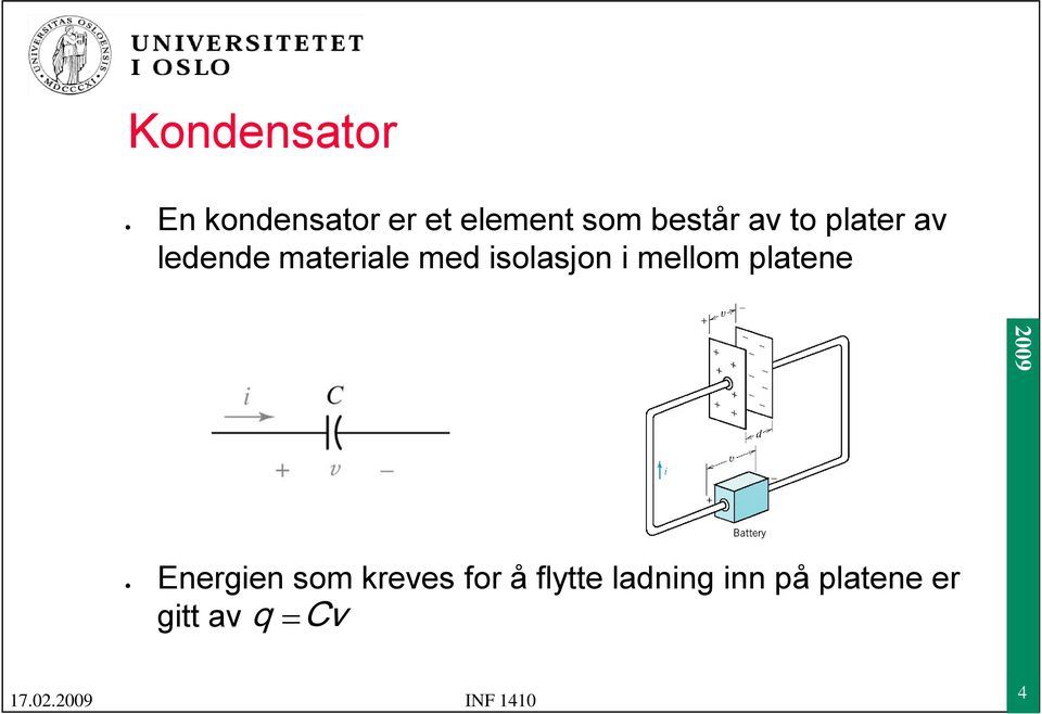 isolasjon i mellom platene Energien som kreves