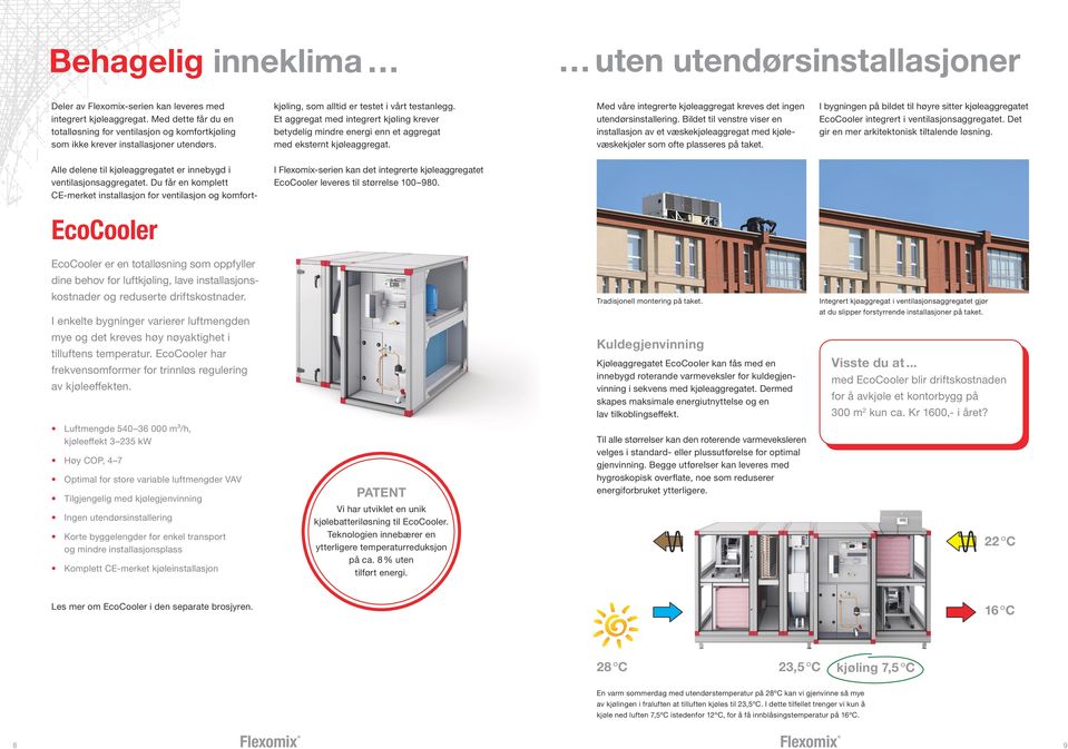 Du får en komplett CE-merket installasjon for ventilasjon og komfortkjøling, som alltid er testet i vårt testanlegg.