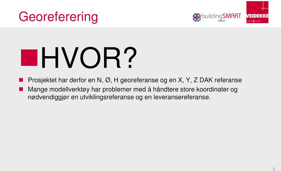 Y, Z DAK referanse Mange modellverktøy har problemer med