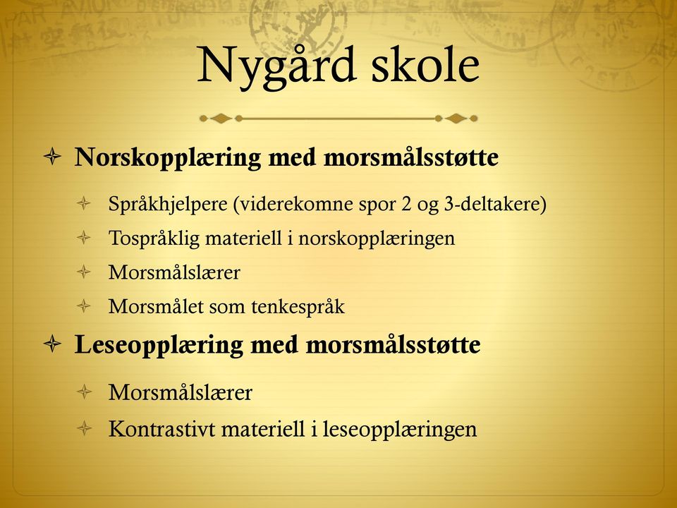 norskopplæringen Morsmålslærer Morsmålet som tenkespråk