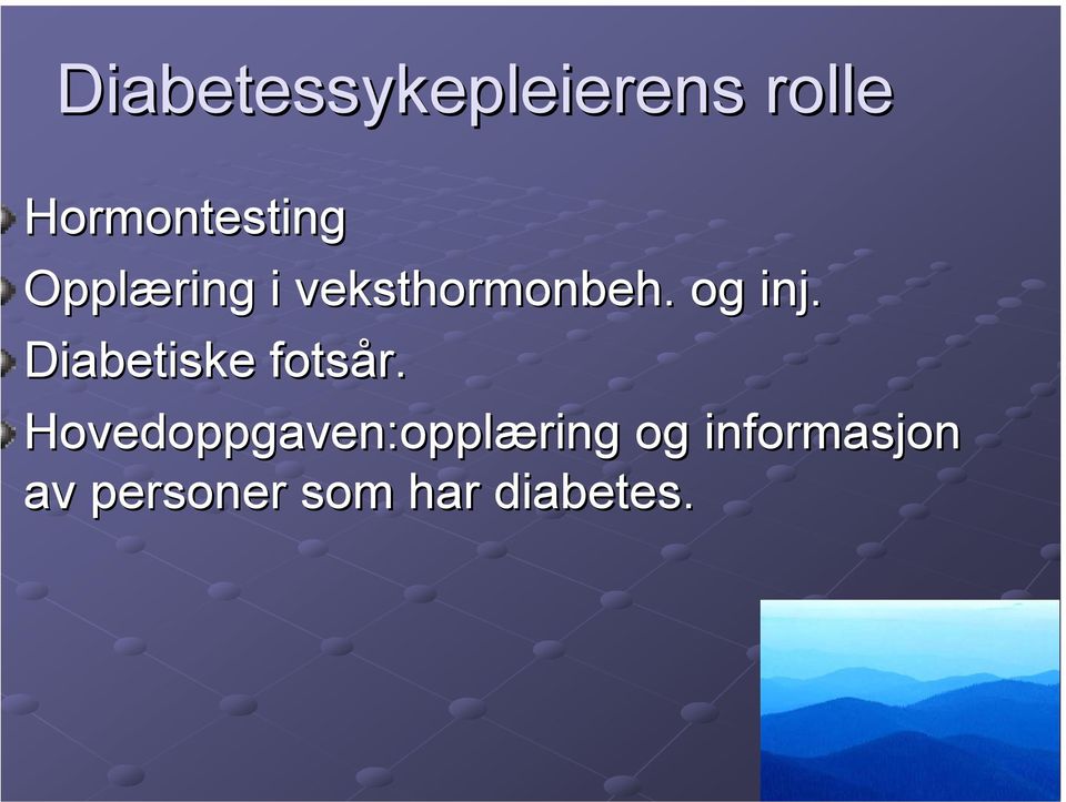 Diabetiske fotsår.