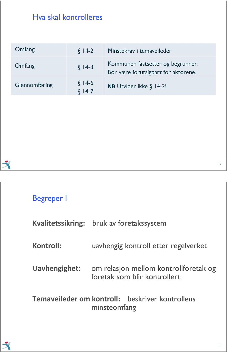 Advokat Erling Erstad 17 Begreper I Kvalitetssikring:0000bruk av foretakssystem Kontroll:00000000000000000uavhengig kontroll