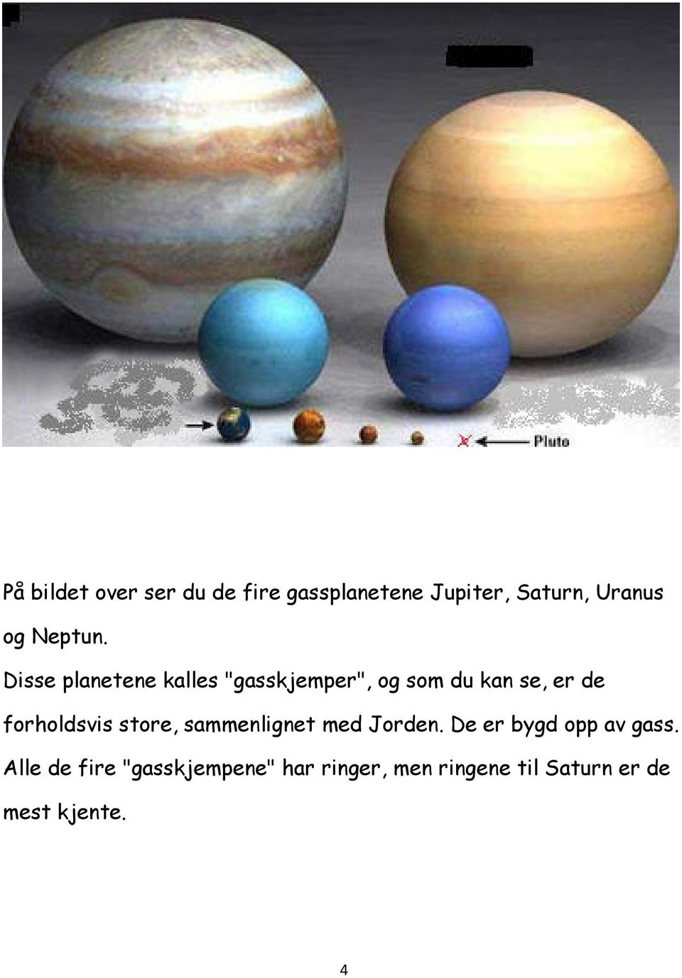 Disse planetene kalles "gasskjemper", og som du kan se, er de